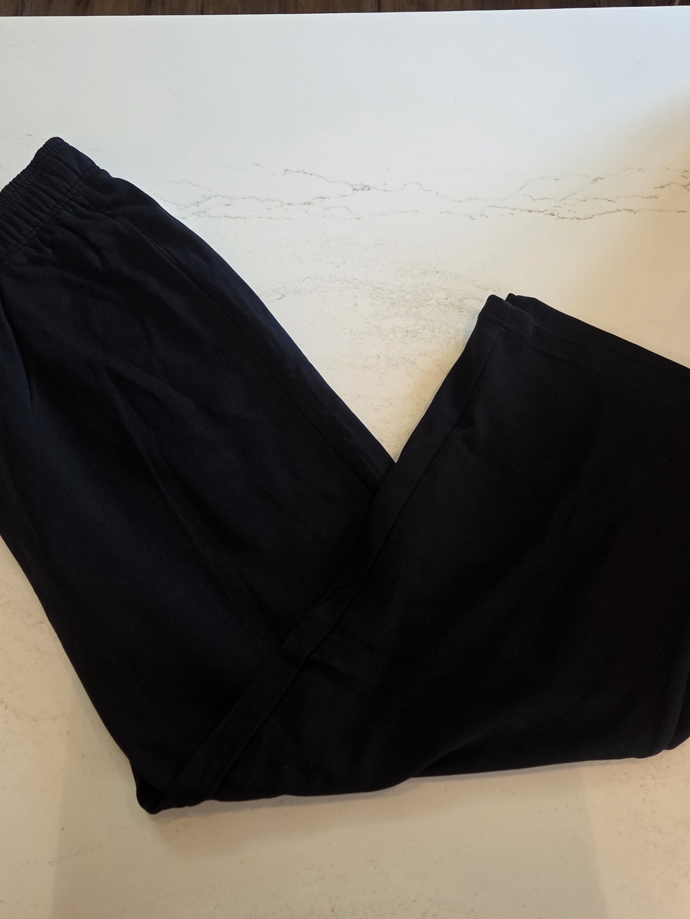 Fabletics Black All Year Terry Wideleg Jogger Pants
